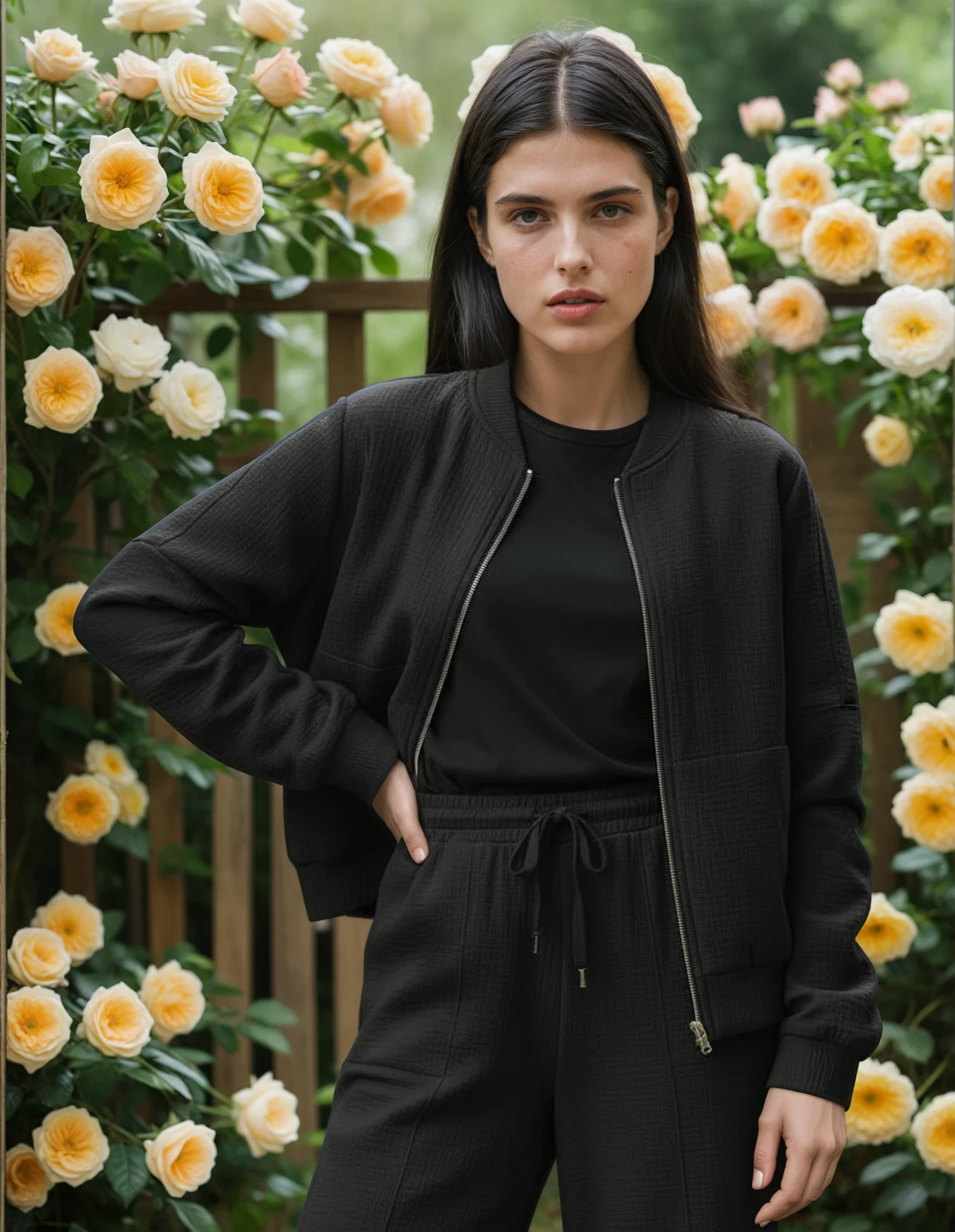 Loose High Waist Flannel Pants