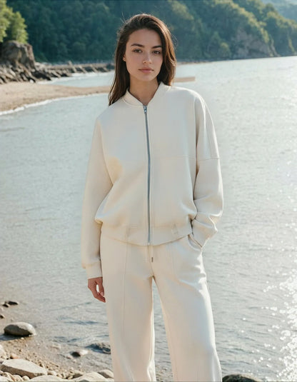 Loose High Waist Flannel Pants